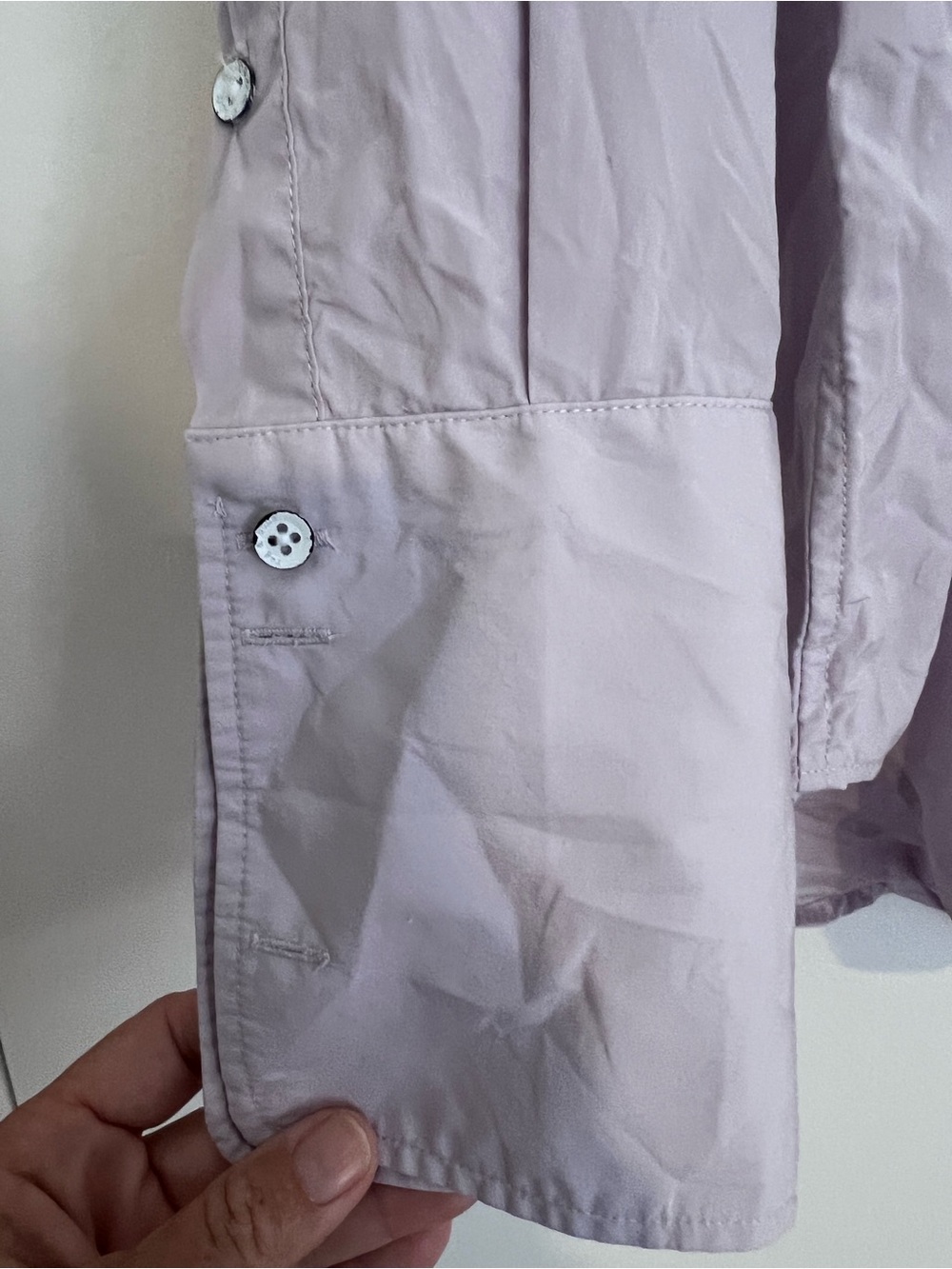 Rag & Bone Womens Lavender Diana Poplin Cotton Logo Button-Up Shirt Size S Cuffs - Picture 11 of 13